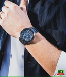 ECB-11210DR-1DR Blue Sliver Stainless Steel Watch.