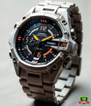 ECB-961DR-1DR Silver Series Multifunction Men’s Watch.