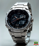 ECB-911DR-1DR Silver Series Analog-Digital Men’s Watch